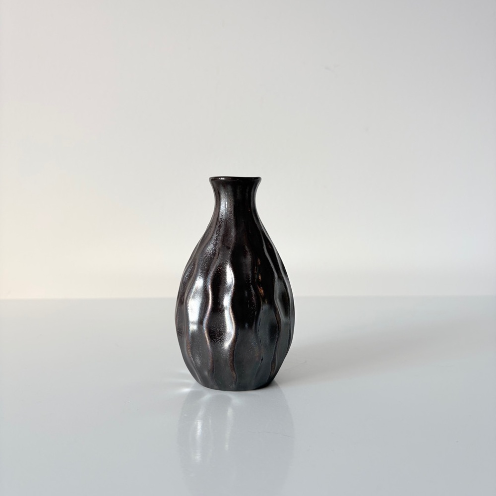 Mini Ceramic Vase Raku Glaze - Picture 2 of 10